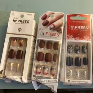 Lot of 6 impress nail sets